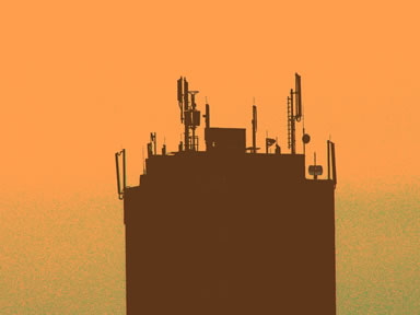 Antennen auf Raiffeisen-Silo in Drosendorf